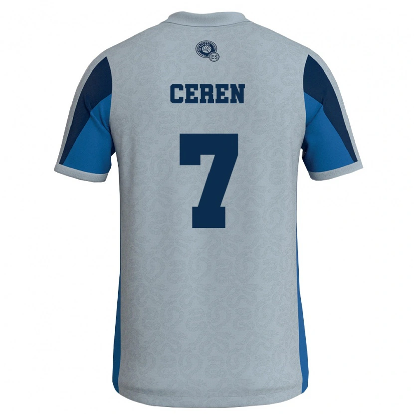 Danxen Dámské Salvador Darwin Cerén #7 Bílá Nebeská Modrá Daleko Hráčské Dresy 26-28 Dres