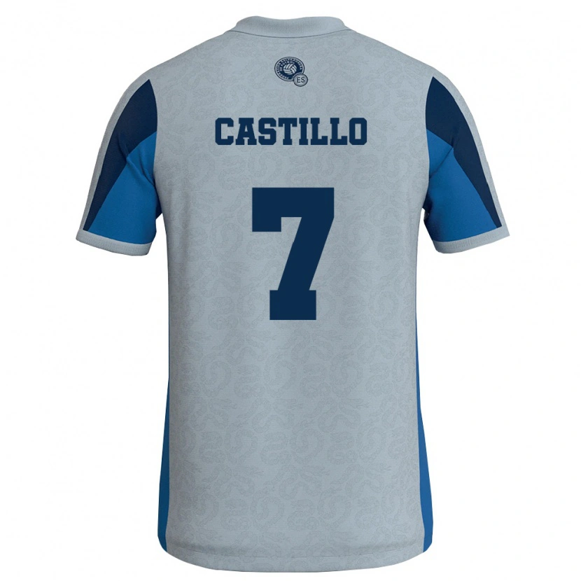 Danxen Dámské Salvador Francis Castillo #7 Bílá Nebeská Modrá Daleko Hráčské Dresy 26-28 Dres
