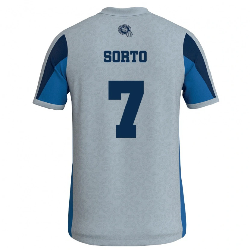 Danxen Dámské Salvador Gabriel Sorto #7 Bílá Nebeská Modrá Daleko Hráčské Dresy 26-28 Dres