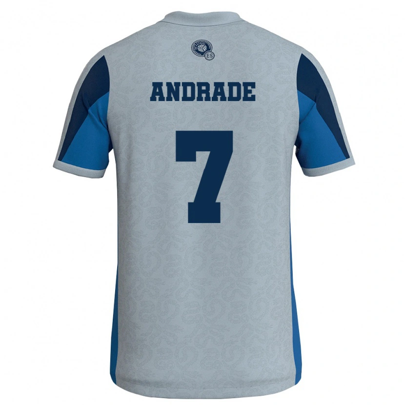Danxen Dámské Salvador Rubén Andrade #7 Bílá Nebeská Modrá Daleko Hráčské Dresy 26-28 Dres