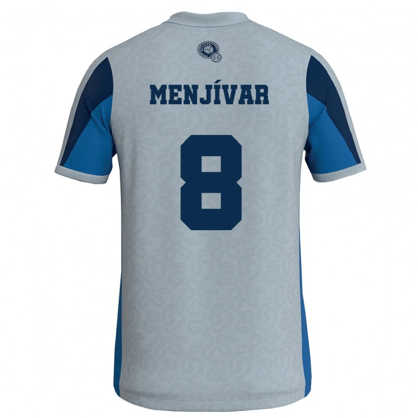 Danxen Dámské Salvador Wálter Menjívar #8 Bílá Nebeská Modrá Daleko Hráčské Dresy 26-28 Dres