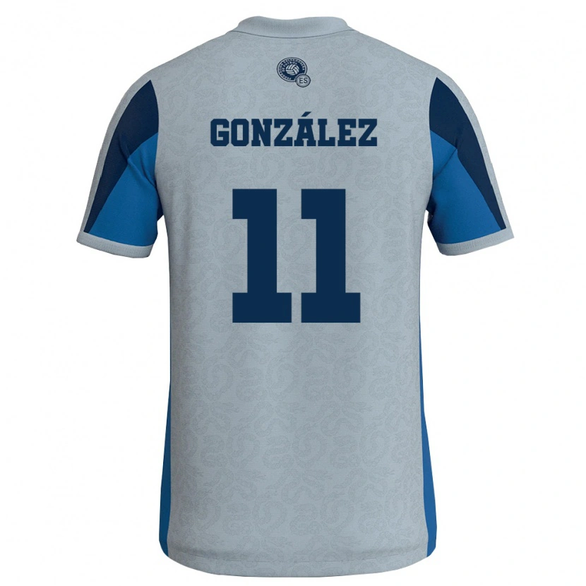 Danxen Dámské Salvador Daniel González #11 Bílá Nebeská Modrá Daleko Hráčské Dresy 26-28 Dres