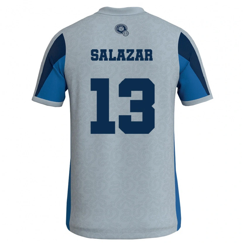 Danxen Dámské Salvador Giovanni Salazar #13 Bílá Nebeská Modrá Daleko Hráčské Dresy 26-28 Dres