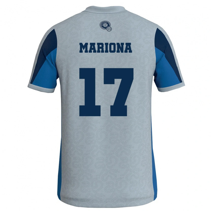 Danxen Dámské Salvador Sergio Mariona #17 Bílá Nebeská Modrá Daleko Hráčské Dresy 26-28 Dres