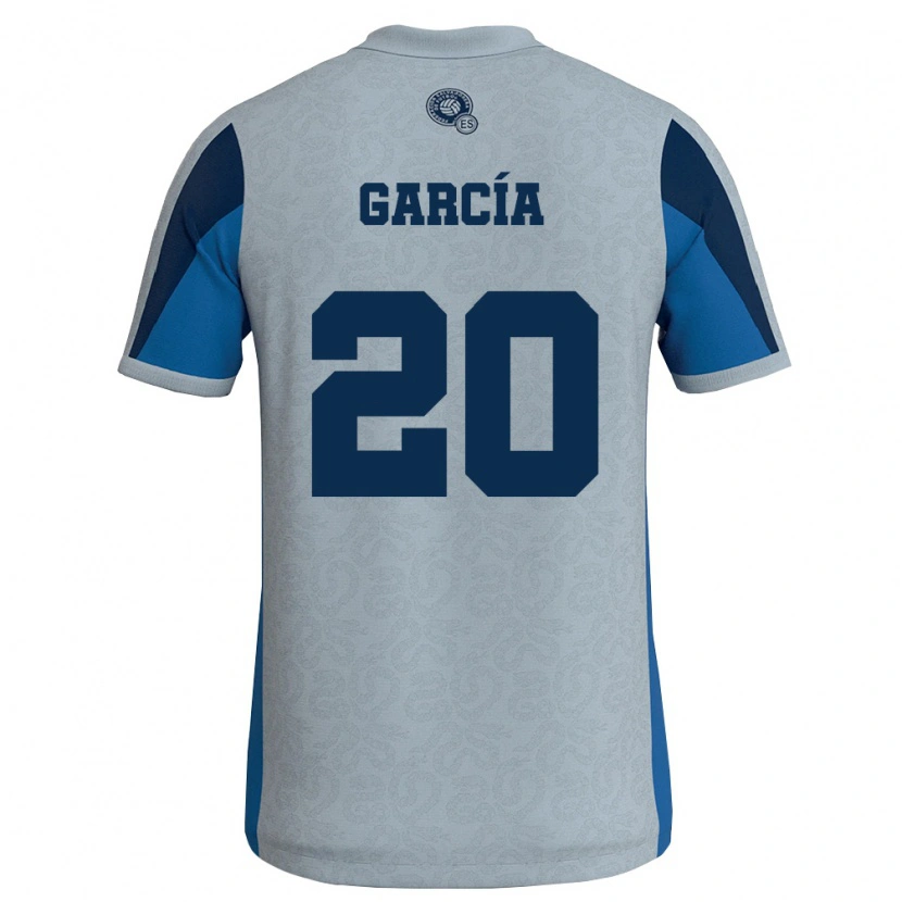 Danxen Dámské Salvador Kevin García #20 Bílá Nebeská Modrá Daleko Hráčské Dresy 26-28 Dres