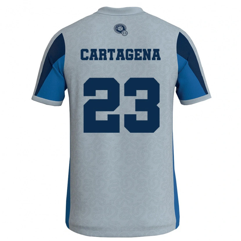 Danxen Dámské Salvador Melvin Cartagena #23 Bílá Nebeská Modrá Daleko Hráčské Dresy 26-28 Dres