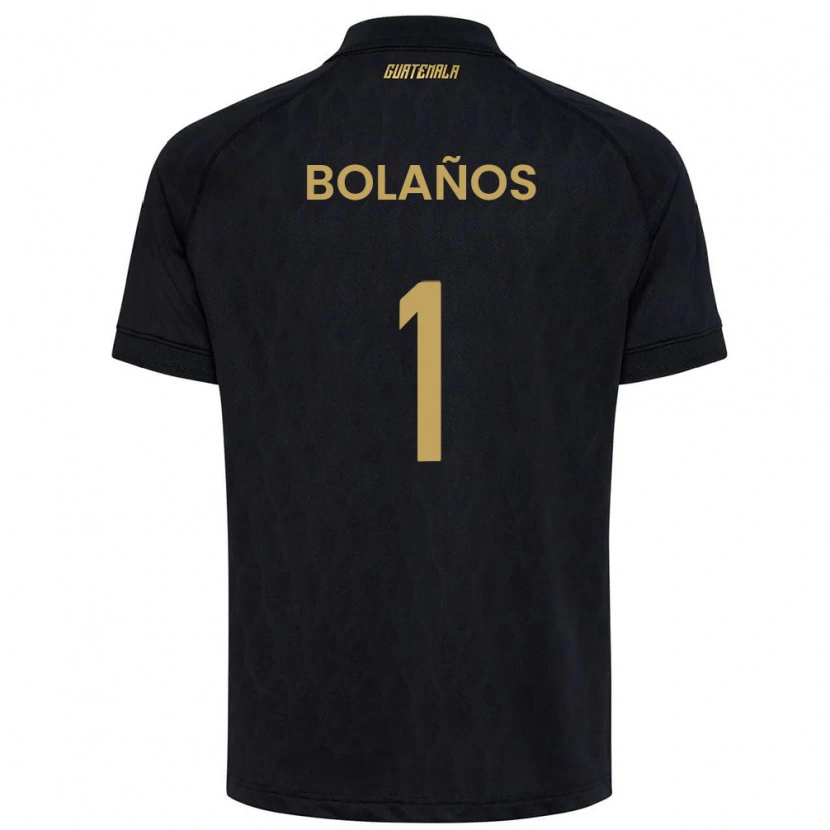 Danxen Dámské Guatemala Diego Bolaños #1 Černá Nebeská Modrá Bílá Daleko Hráčské Dresy 26-28 Dres