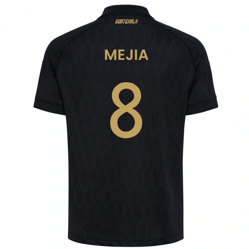 Danxen Dámské Guatemala Robert Mejia #8 Černá Nebeská Modrá Bílá Daleko Hráčské Dresy 26-28 Dres