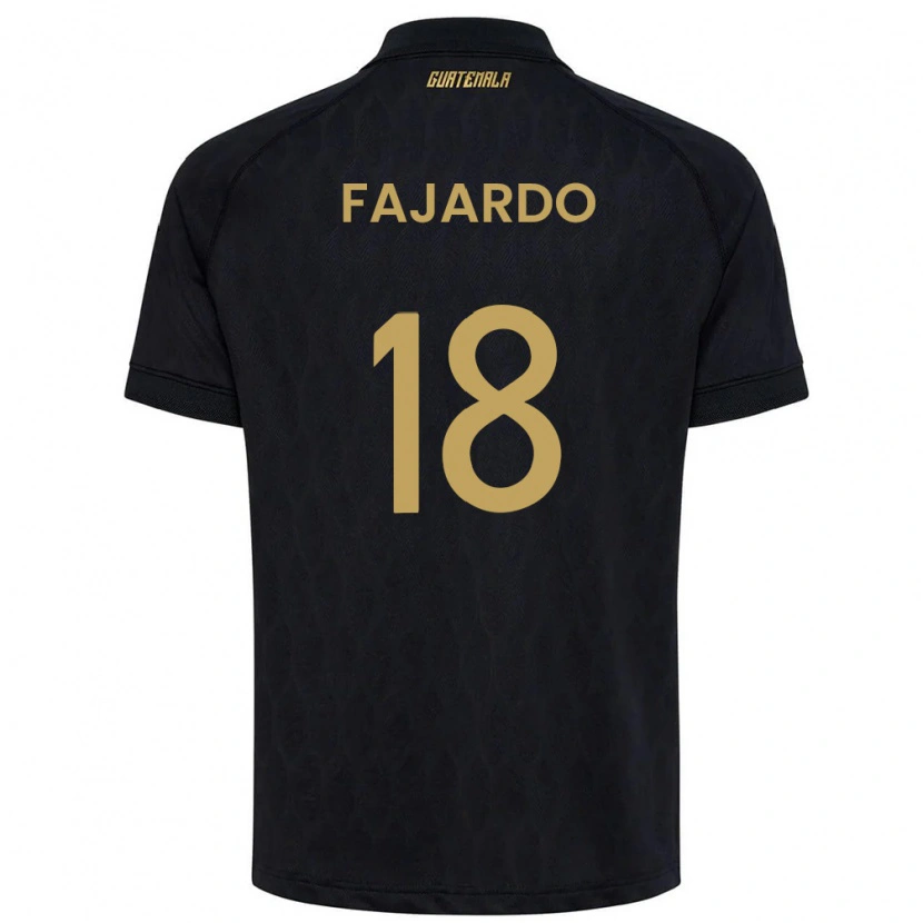 Danxen Dámské Guatemala William Fajardo #18 Černá Nebeská Modrá Bílá Daleko Hráčské Dresy 26-28 Dres