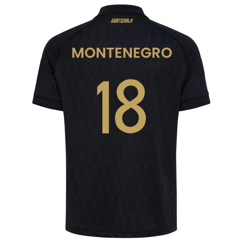 Danxen Dámské Guatemala Vivian Montenegro #18 Černá Nebeská Modrá Bílá Daleko Hráčské Dresy 26-28 Dres