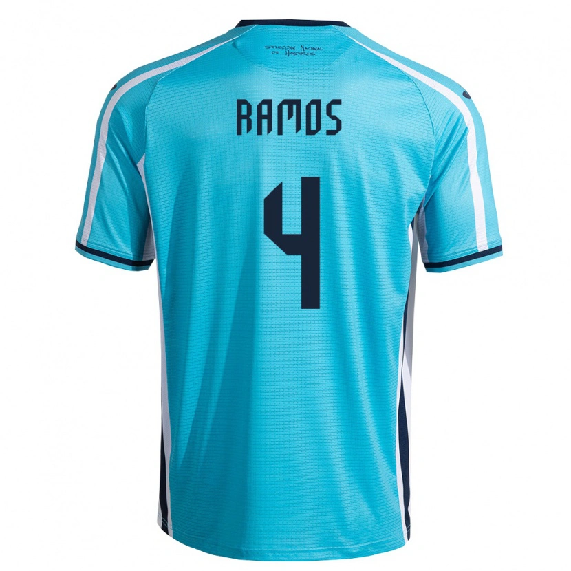 Danxen Dámské Honduras Jeffrey Ramos #4 Nebeská Modrá Námořnická Daleko Hráčské Dresy 26-28 Dres