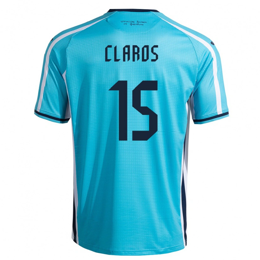 Danxen Dámské Honduras Jonathan Claros #15 Nebeská Modrá Námořnická Daleko Hráčské Dresy 26-28 Dres