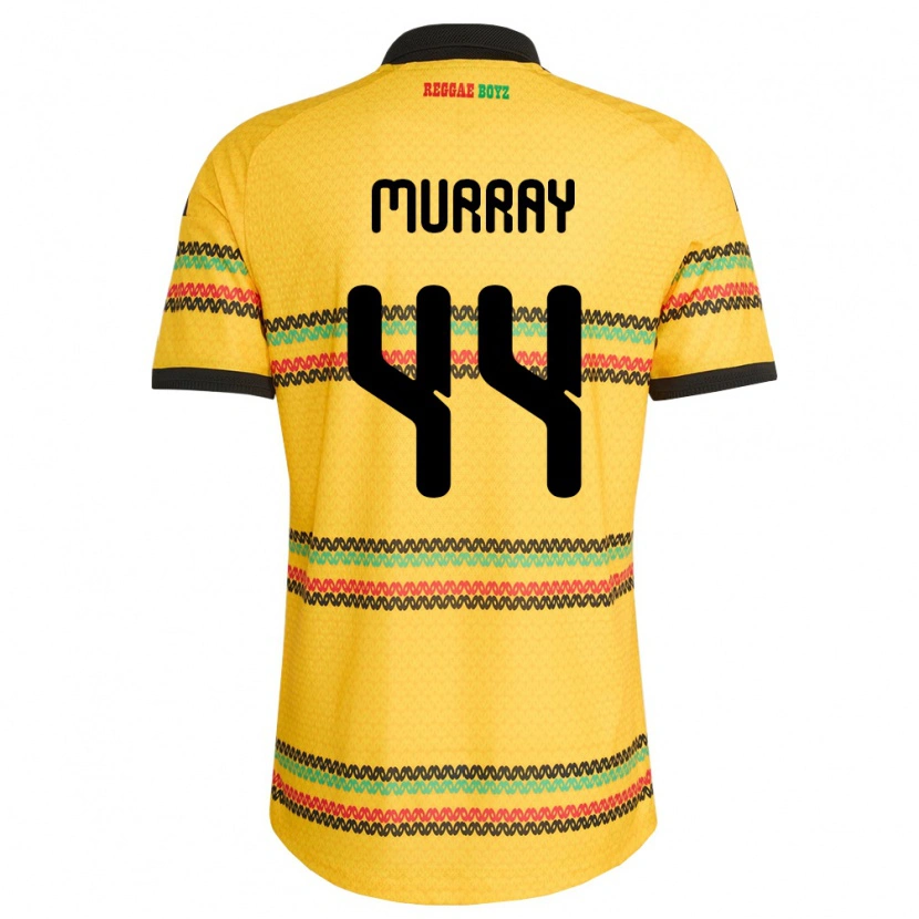 Danxen Dětské Jamajka Satara Murray #44 Žlutá Černá Zelená Domů Hráčské Dresy 26-28 Dres