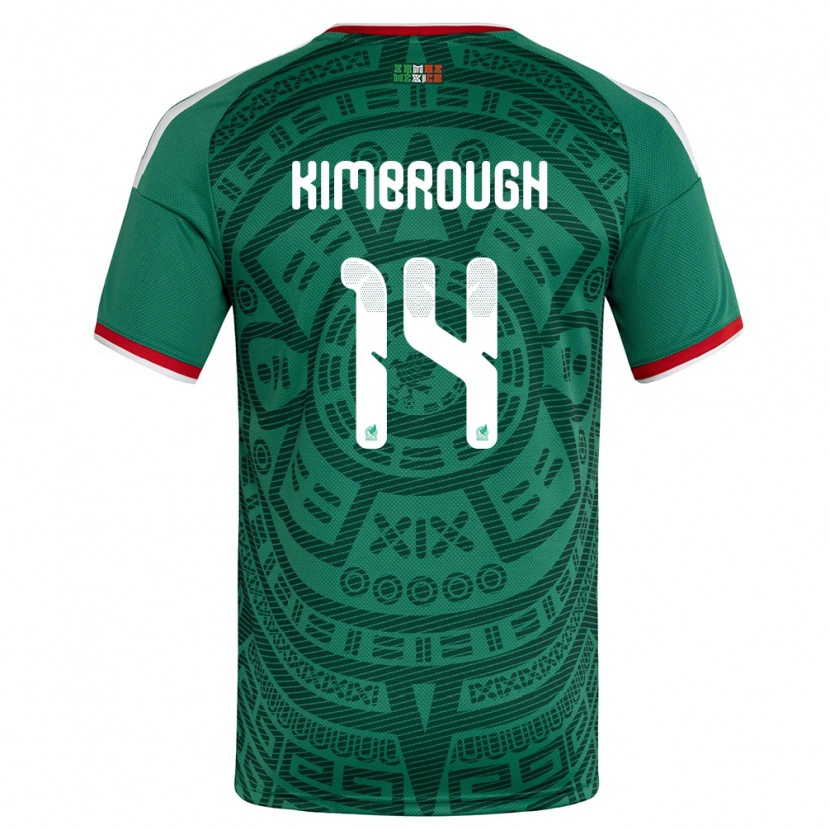 Danxen Dětské Mexiko Da'vian Kimbrough #14 Zelená Bílá Červená Domů Hráčské Dresy 26-28 Dres
