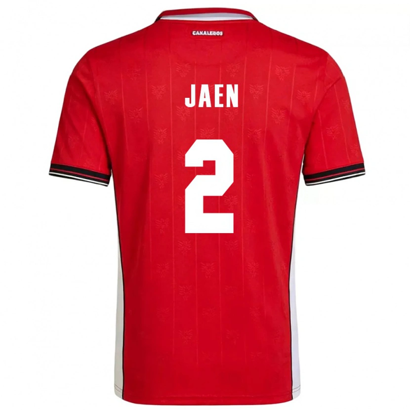 Danxen Dětské Panama Hilary Jaén #2 Červená Hnědá Bílá Domů Hráčské Dresy 26-28 Dres