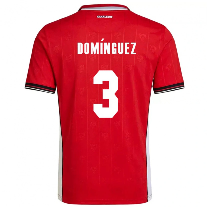Danxen Dětské Panama Stephen Domínguez #3 Červená Hnědá Bílá Domů Hráčské Dresy 26-28 Dres