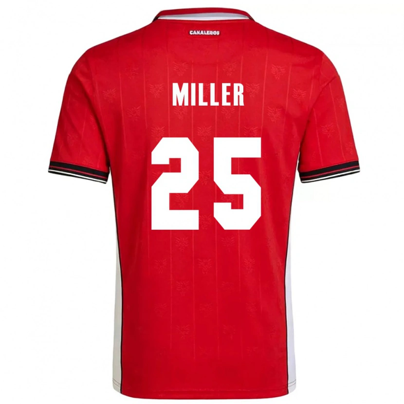 Danxen Dětské Panama Roderick Miller #25 Červená Hnědá Bílá Domů Hráčské Dresy 26-28 Dres