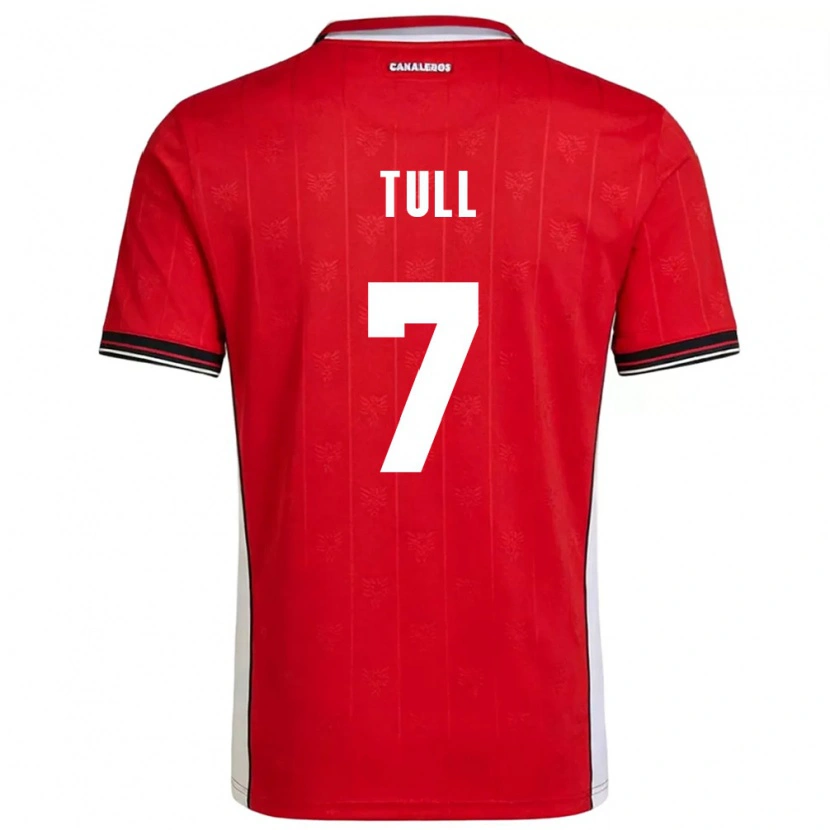 Danxen Dětské Panama Alexander Tull #7 Červená Hnědá Bílá Domů Hráčské Dresy 26-28 Dres