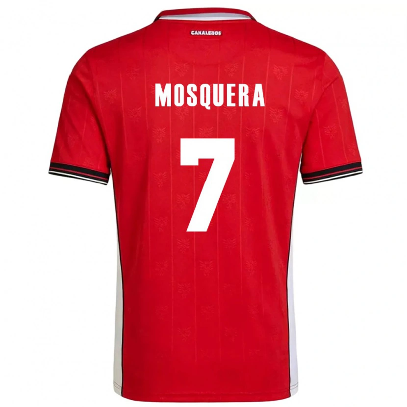 Danxen Dětské Panama Rafael Mosquera #7 Červená Hnědá Bílá Domů Hráčské Dresy 26-28 Dres