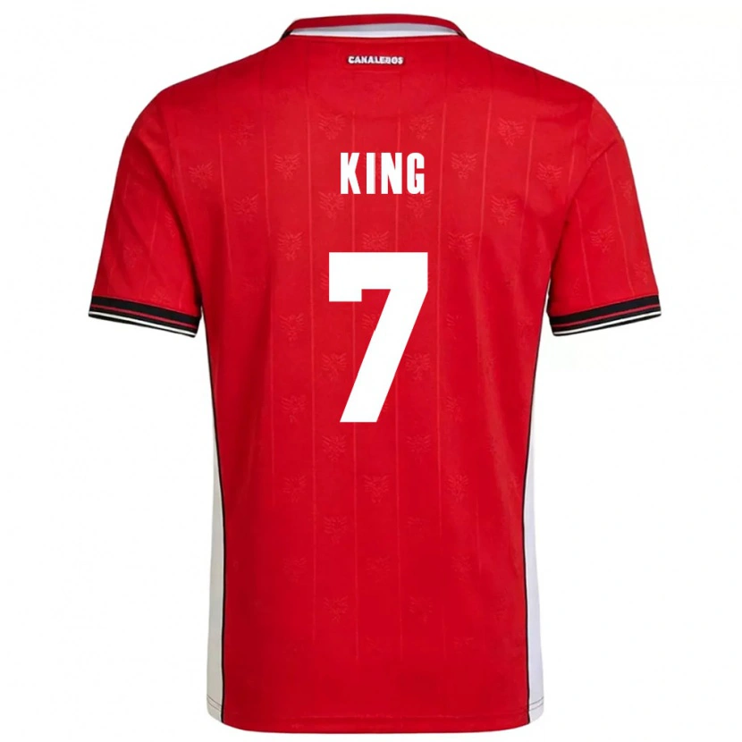 Danxen Dětské Panama Sherline King #7 Červená Hnědá Bílá Domů Hráčské Dresy 26-28 Dres