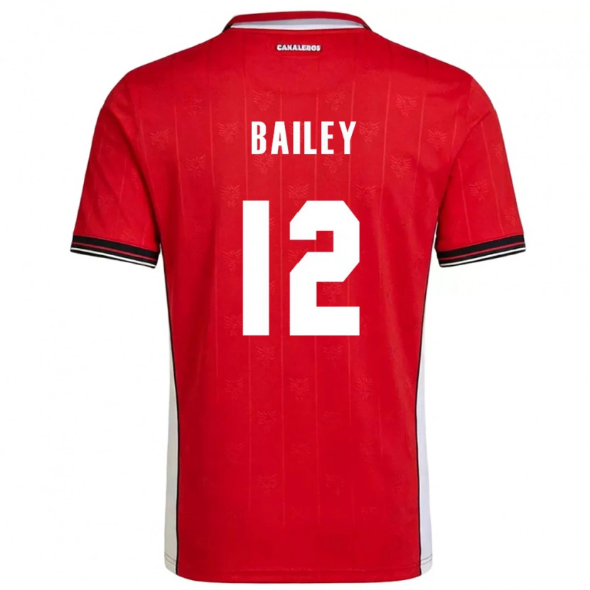 Danxen Dětské Panama Yenith Bailey #12 Červená Hnědá Bílá Domů Hráčské Dresy 26-28 Dres