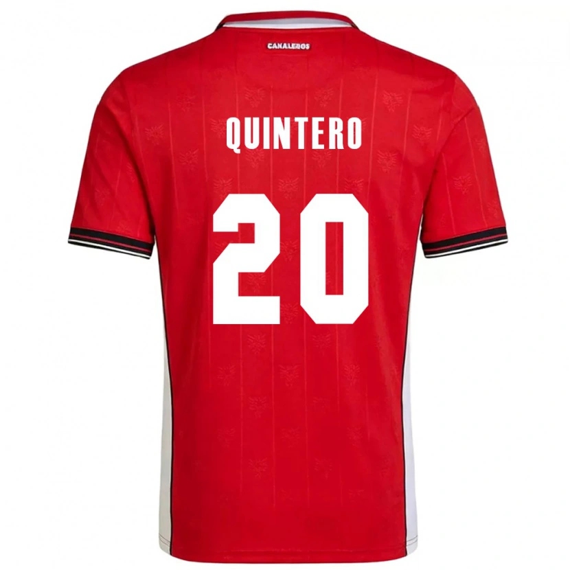 Danxen Dětské Panama Aldrith Quintero #20 Červená Hnědá Bílá Domů Hráčské Dresy 26-28 Dres