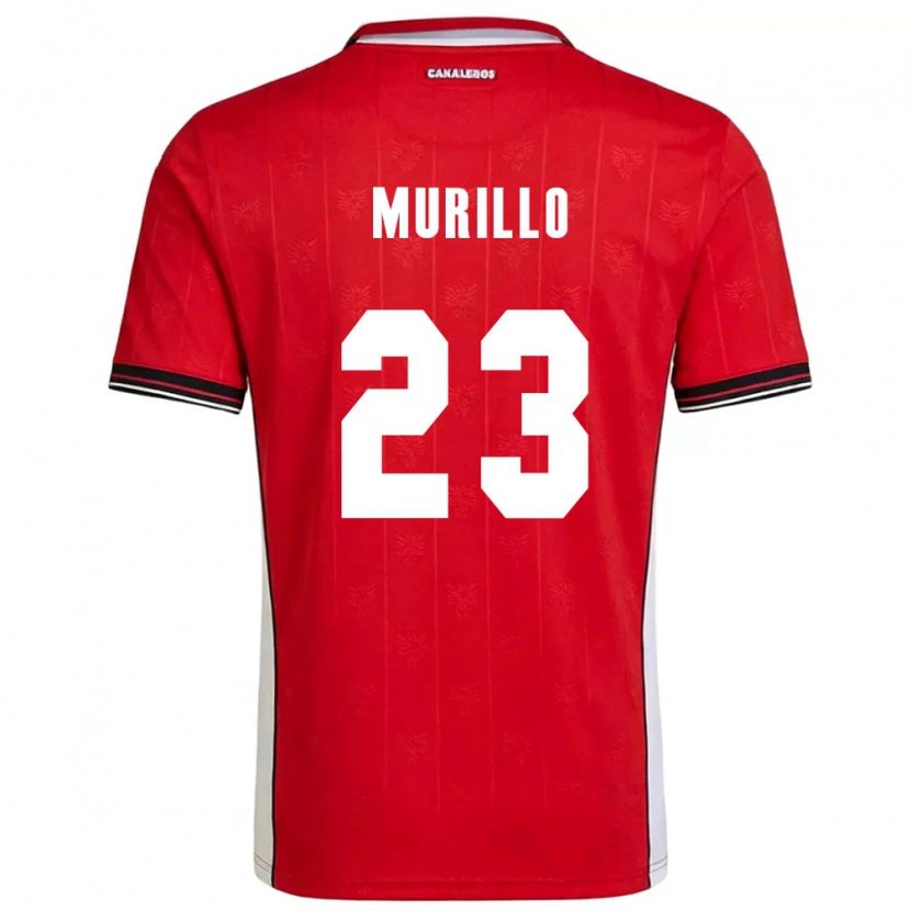 Danxen Dětské Panama Amir Murillo #23 Červená Hnědá Bílá Domů Hráčské Dresy 26-28 Dres