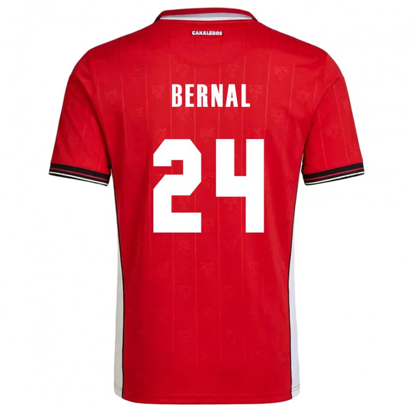Danxen Dětské Panama Kevin Bernal #24 Červená Hnědá Bílá Domů Hráčské Dresy 26-28 Dres