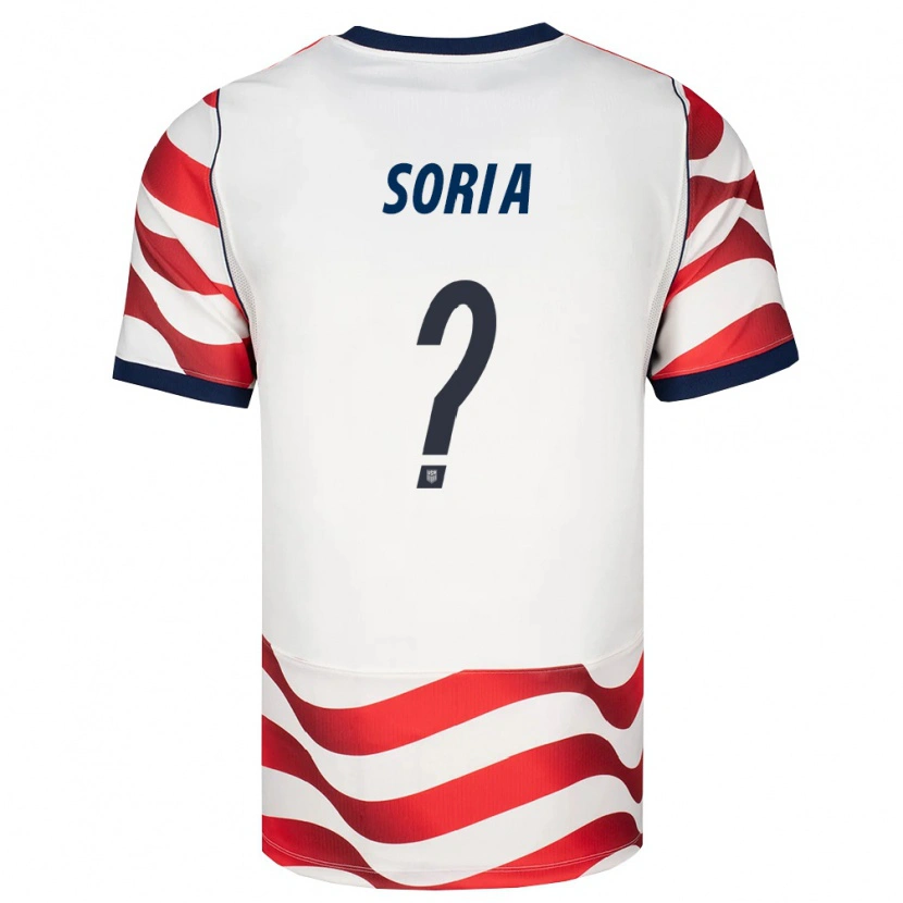 Danxen Dětské Spojené Státy Americké Alex Soria #0 Červená Bílá Černá Domů Hráčské Dresy 26-28 Dres