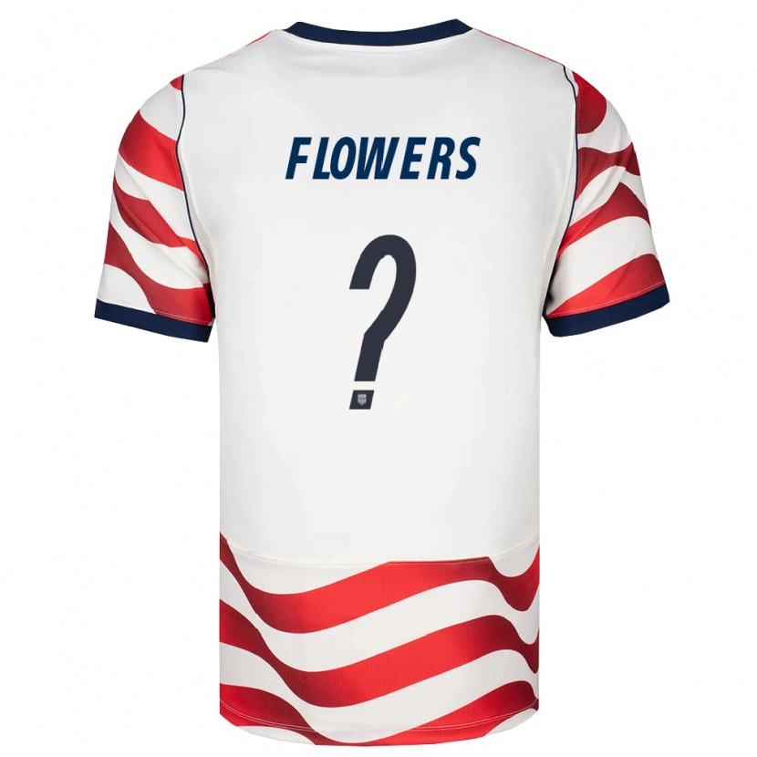 Danxen Dětské Spojené Státy Americké Benji Flowers #0 Červená Bílá Černá Domů Hráčské Dresy 26-28 Dres