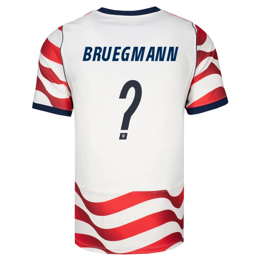 Danxen Dětské Spojené Státy Americké Lukas Bruegmann #0 Červená Bílá Černá Domů Hráčské Dresy 26-28 Dres