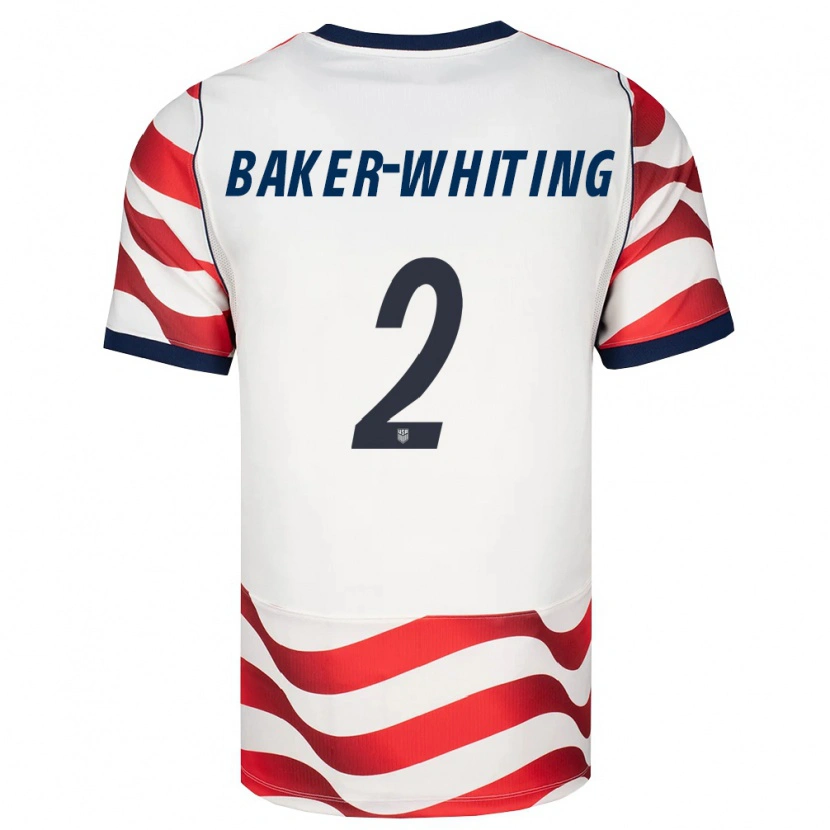 Danxen Dětské Spojené Státy Americké Reed Baker-Whiting #2 Červená Bílá Černá Domů Hráčské Dresy 26-28 Dres