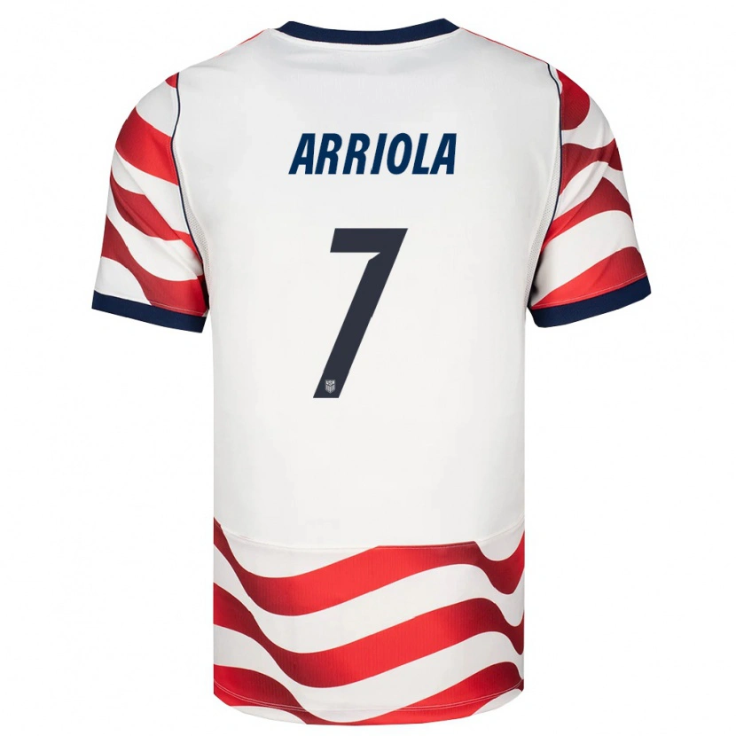 Danxen Dětské Spojené Státy Americké Paul Arriola #7 Červená Bílá Černá Domů Hráčské Dresy 26-28 Dres