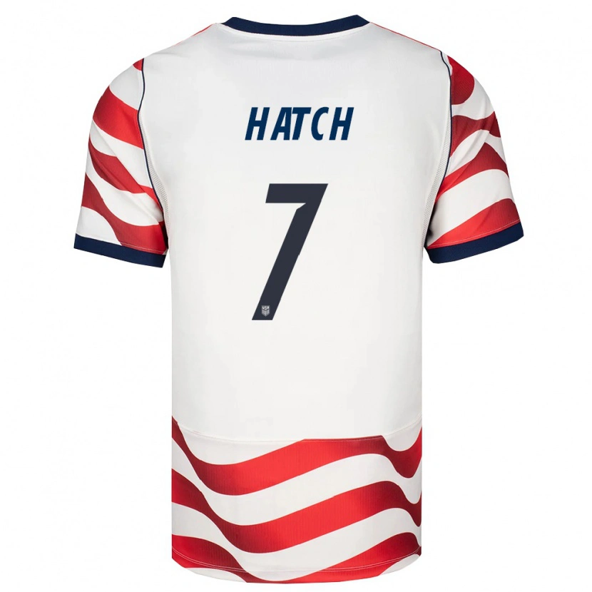 Danxen Dětské Spojené Státy Americké Ashley Hatch #7 Červená Bílá Černá Domů Hráčské Dresy 26-28 Dres
