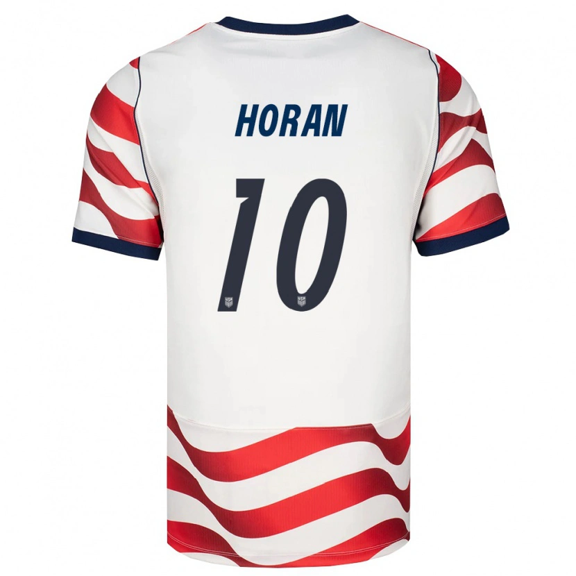 Danxen Dětské Spojené Státy Americké Lindsey Horan #10 Červená Bílá Černá Domů Hráčské Dresy 26-28 Dres