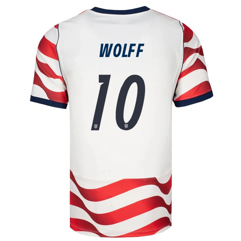 Danxen Dětské Spojené Státy Americké Owen Wolff #10 Červená Bílá Černá Domů Hráčské Dresy 26-28 Dres