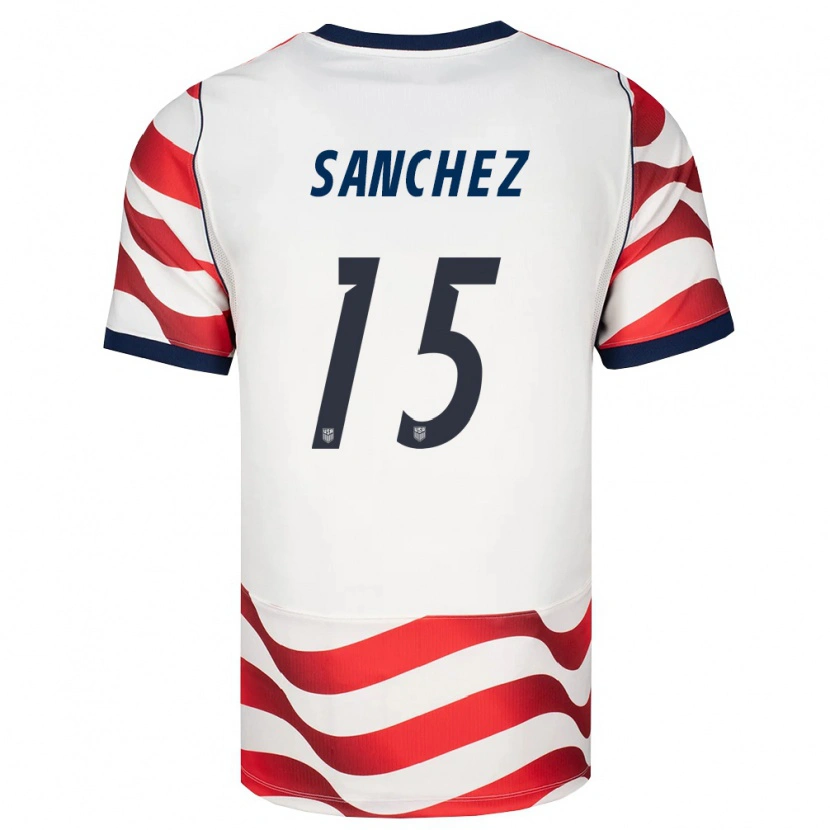 Danxen Dětské Spojené Státy Americké Cooper Sanchez #15 Červená Bílá Černá Domů Hráčské Dresy 26-28 Dres