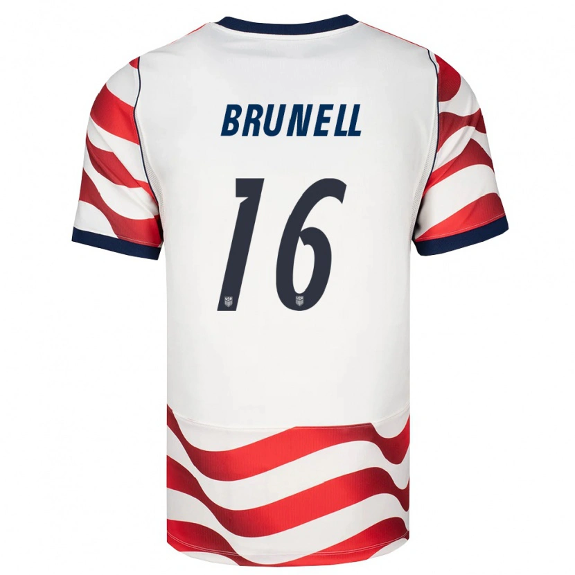 Danxen Dětské Spojené Státy Americké Snyder Brunell #16 Červená Bílá Černá Domů Hráčské Dresy 26-28 Dres
