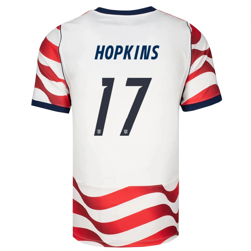 Danxen Dětské Spojené Státy Americké Jackson Hopkins #17 Červená Bílá Černá Domů Hráčské Dresy 26-28 Dres