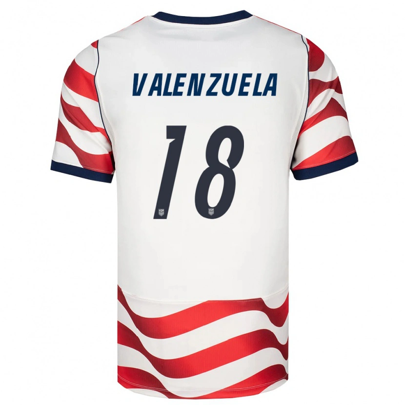 Danxen Dětské Spojené Státy Americké Gerardo Valenzuela #18 Červená Bílá Černá Domů Hráčské Dresy 26-28 Dres