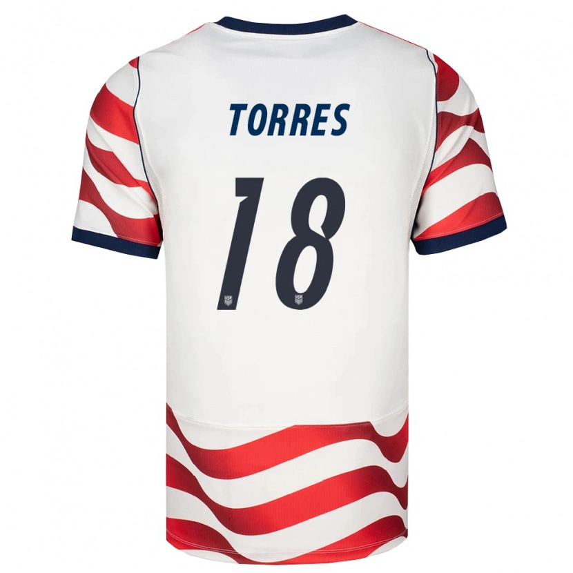 Danxen Dětské Spojené Státy Americké Ervin Torres #18 Červená Bílá Černá Domů Hráčské Dresy 26-28 Dres
