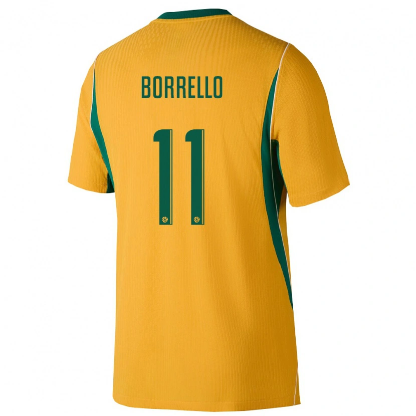 Danxen Dětské Austrálie Brandon Borrello #11 Žlutá Zelená Domů Hráčské Dresy 26-28 Dres