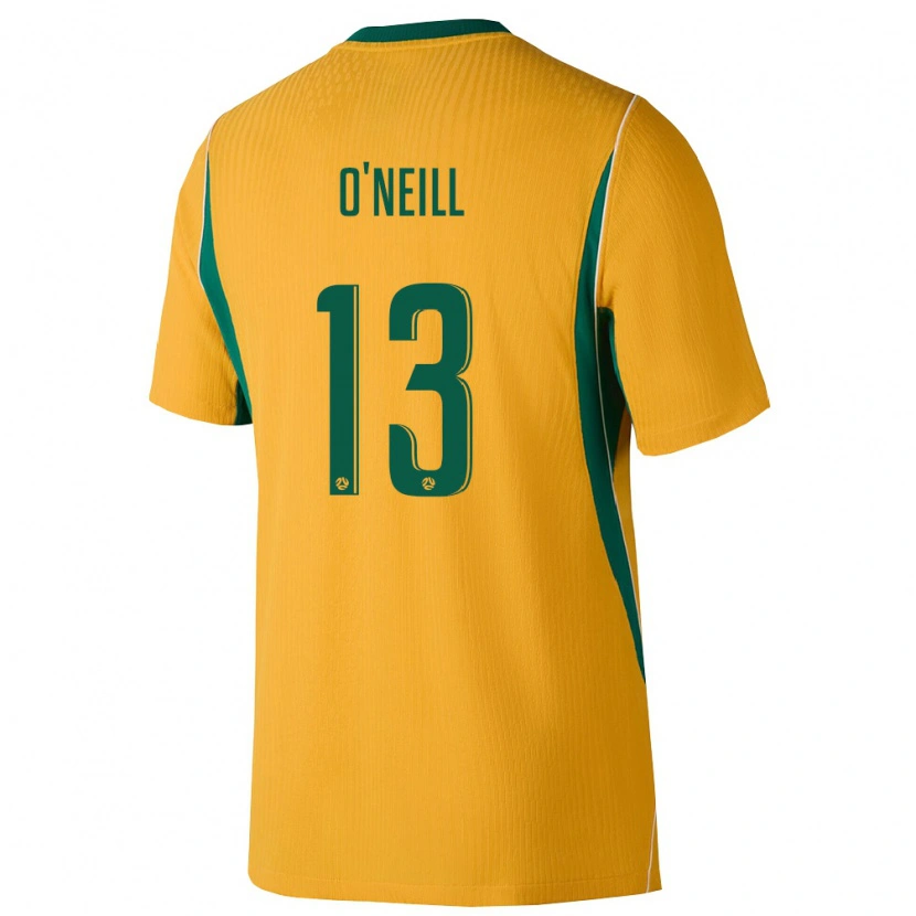 Danxen Dětské Austrálie Aiden O'neill #13 Žlutá Zelená Domů Hráčské Dresy 26-28 Dres