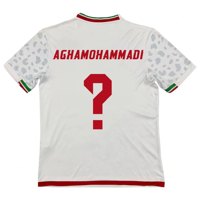 Danxen Dětské Írán Mehrdad Aghamohammadi #0 Bílá Červená Domů Hráčské Dresy 26-28 Dres