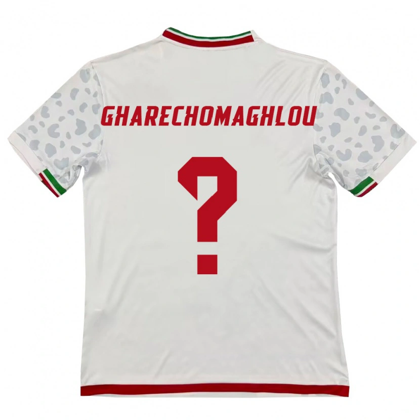 Danxen Dětské Írán Omid Gharechomaghlou #0 Bílá Červená Domů Hráčské Dresy 26-28 Dres