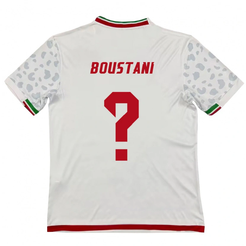 Danxen Dětské Írán Amirmohammad Boustani #0 Bílá Červená Domů Hráčské Dresy 26-28 Dres