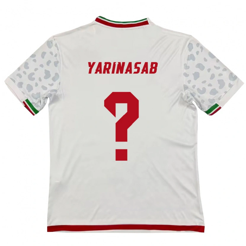 Danxen Dětské Írán Alireza Yarinasab #0 Bílá Červená Domů Hráčské Dresy 26-28 Dres