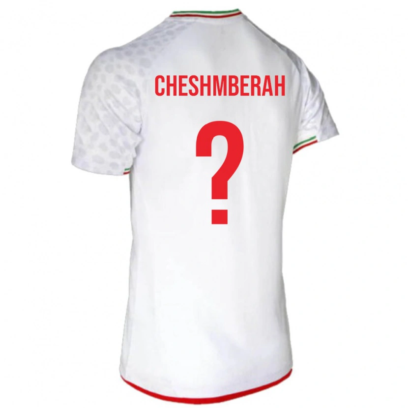 Danxen Dětské Írán Mehdi Cheshmberah #0 Bílá Červená Domů Hráčské Dresy 26-28 Dres