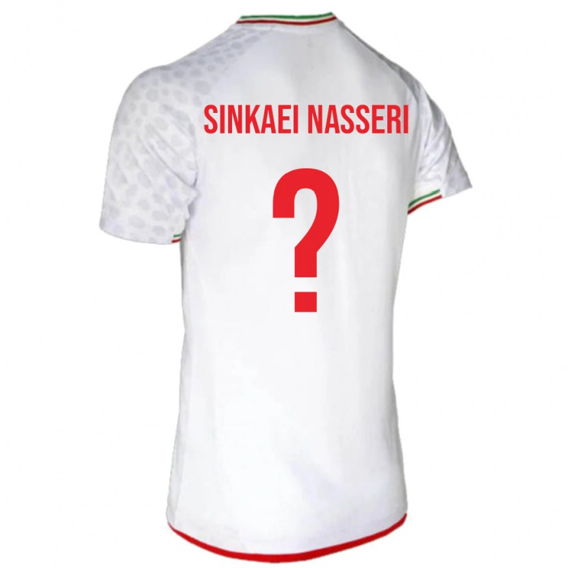 Danxen Dětské Írán Amirreza Sinkaei Nasseri #0 Bílá Červená Domů Hráčské Dresy 26-28 Dres