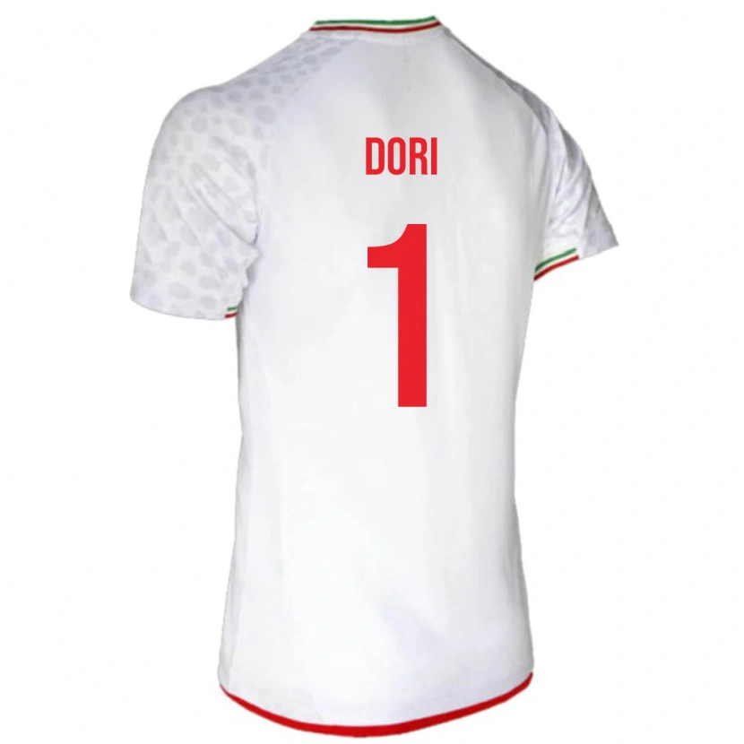 Danxen Dětské Írán Bardia Dori #1 Bílá Červená Domů Hráčské Dresy 26-28 Dres